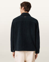 Black ג'קט לגברים Cayson Wool ALLSAINTS