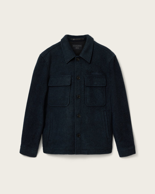 Black ג'קט לגברים Cayson Wool ALLSAINTS