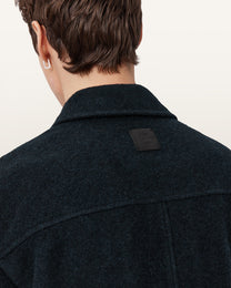 Black ג'קט לגברים Cayson Wool ALLSAINTS
