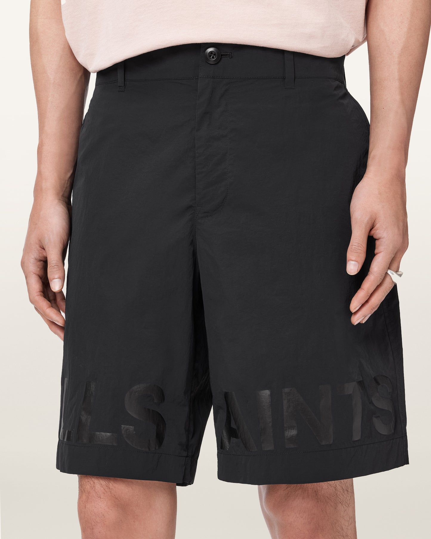 Dark Slate Gray מכנסיים קצרים לגברים Nexus Short ALLSAINTS