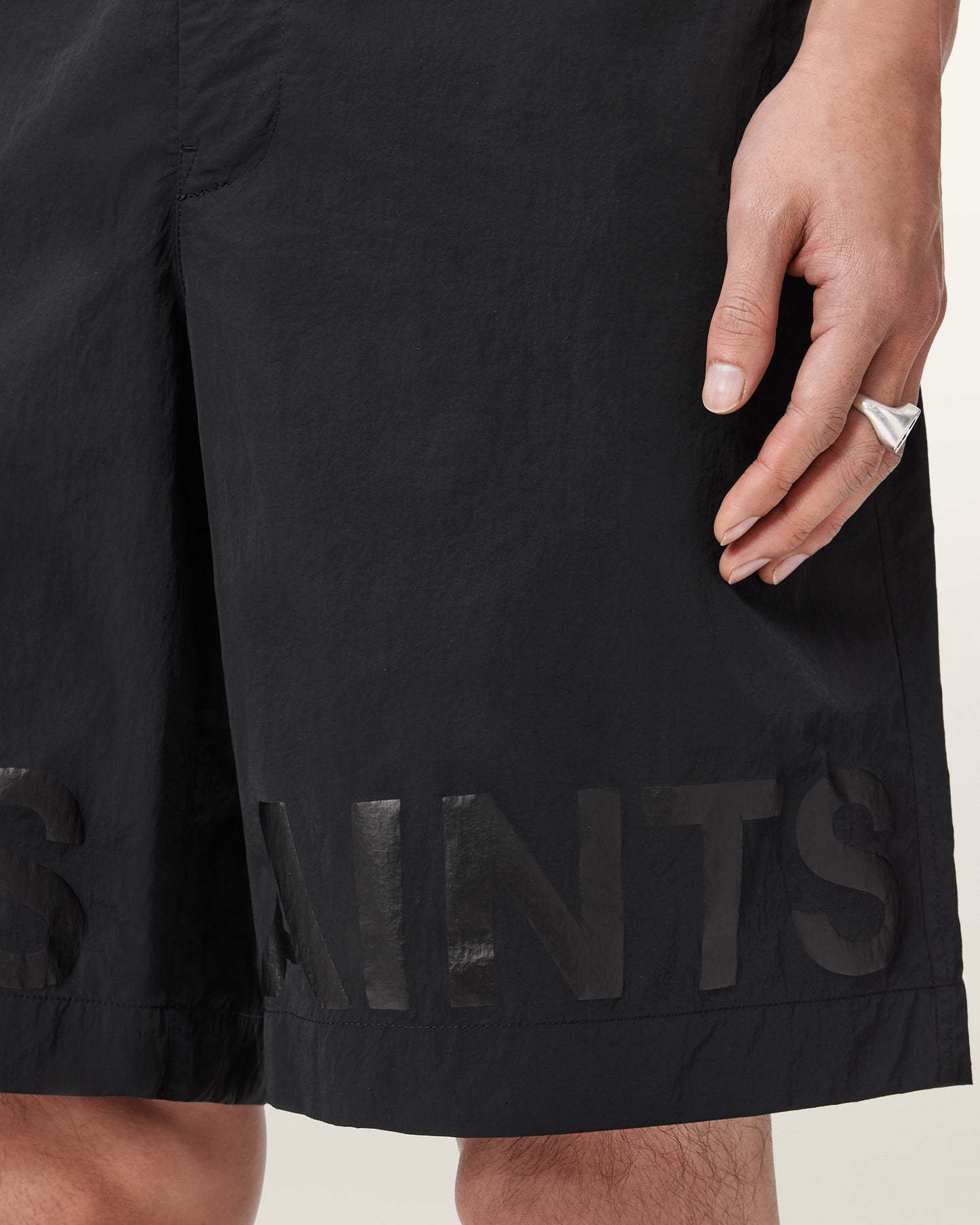 Dark Slate Gray מכנסיים קצרים לגברים Nexus Short ALLSAINTS