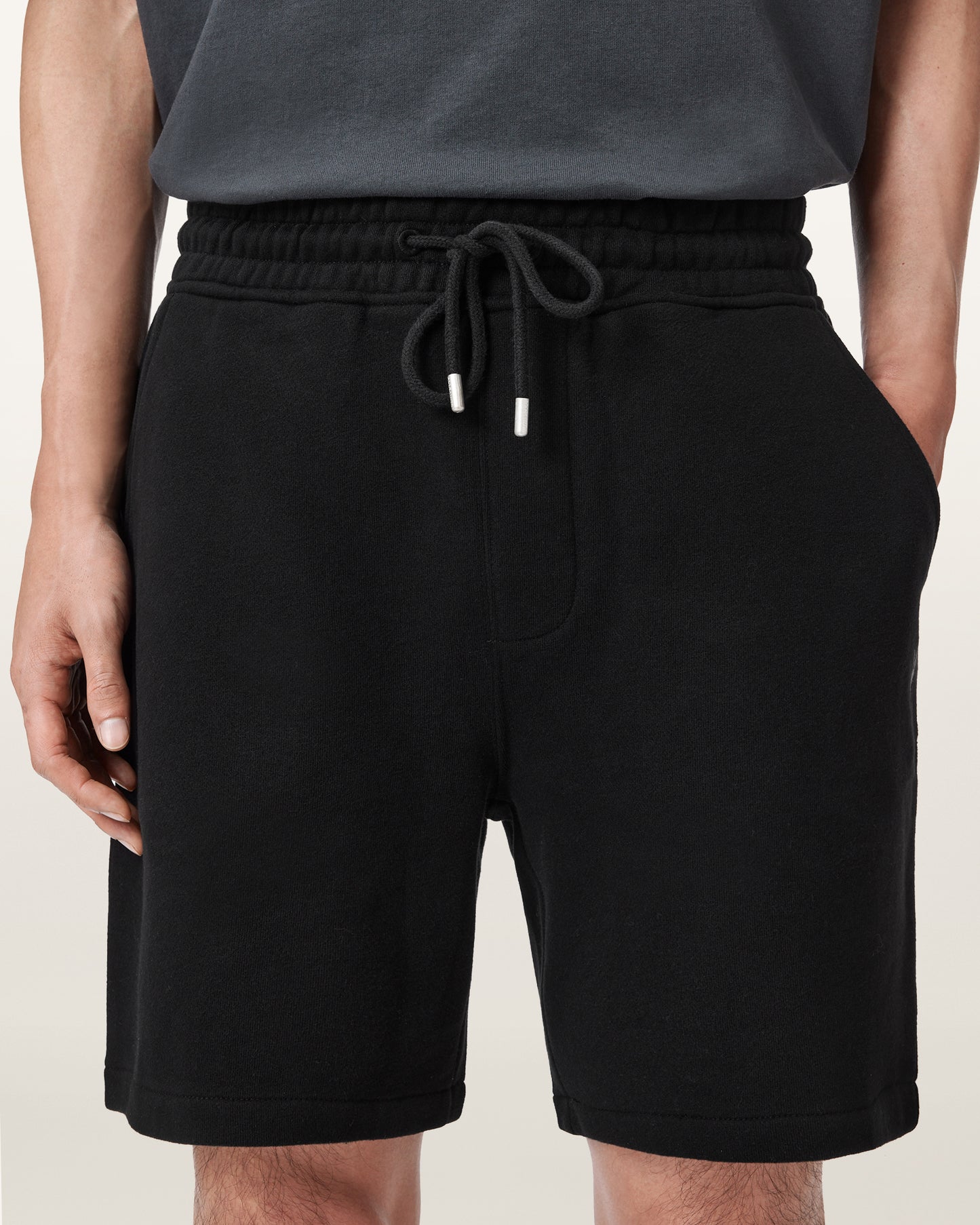 Black מכנסיים קצרים לגברים Asher ALLSAINTS