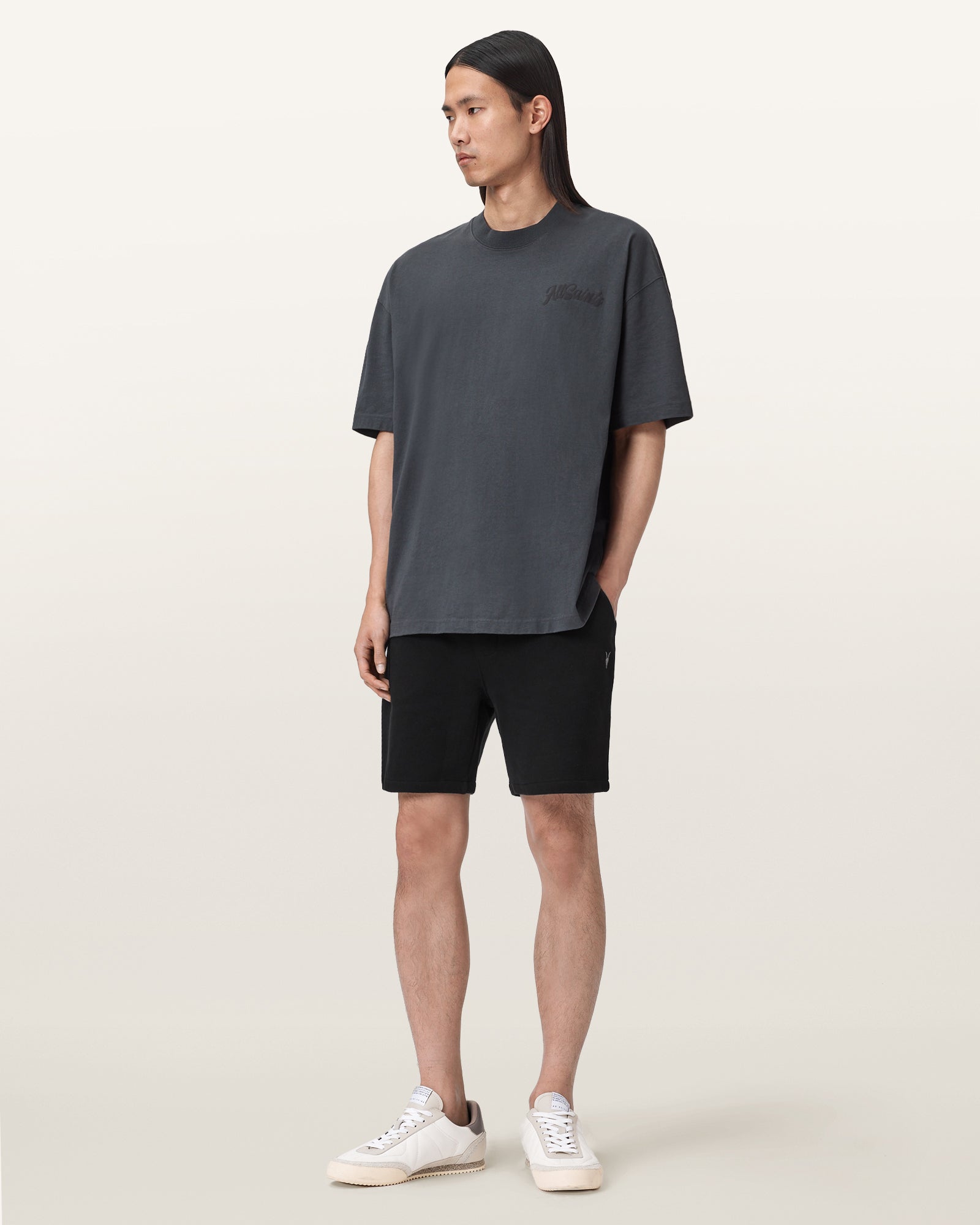 Antique White מכנסיים קצרים לגברים Asher ALLSAINTS