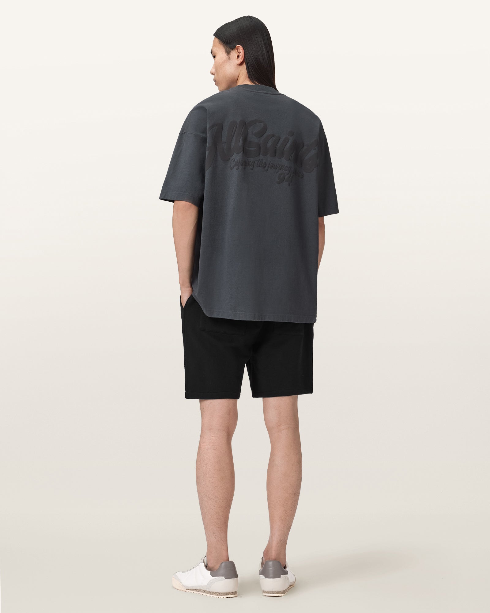 Antique White מכנסיים קצרים לגברים Asher ALLSAINTS