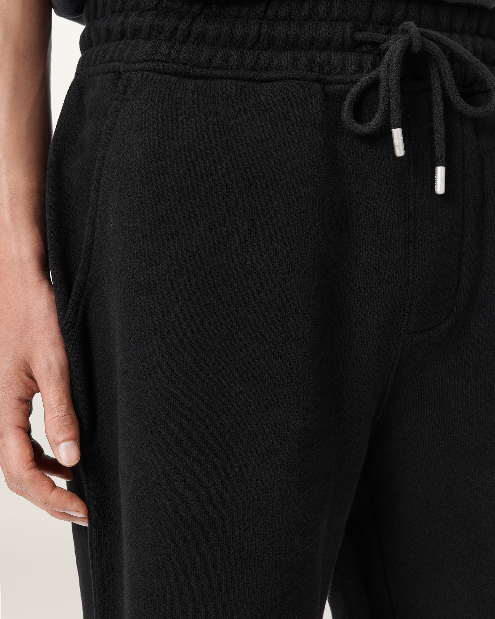 Black מכנסיים קצרים לגברים Asher ALLSAINTS