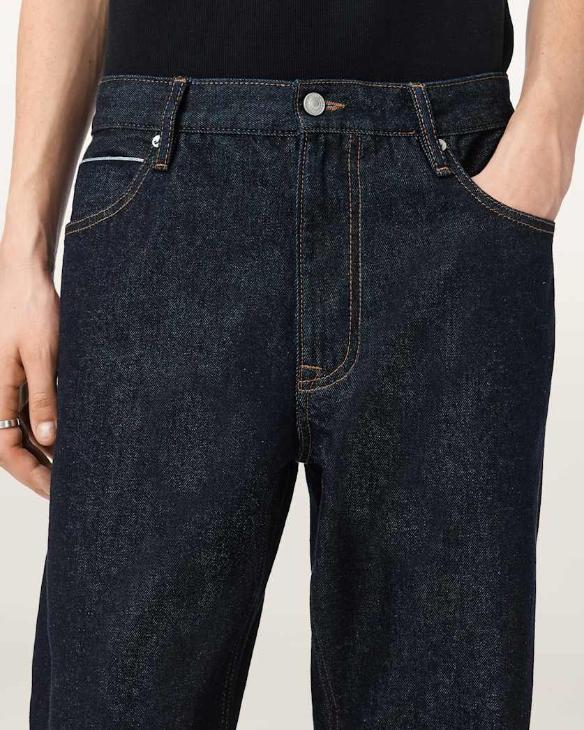Dark Slate Gray ג'ינס ארוך לגברים  Mullen - Straight Fit ALLSAINTS