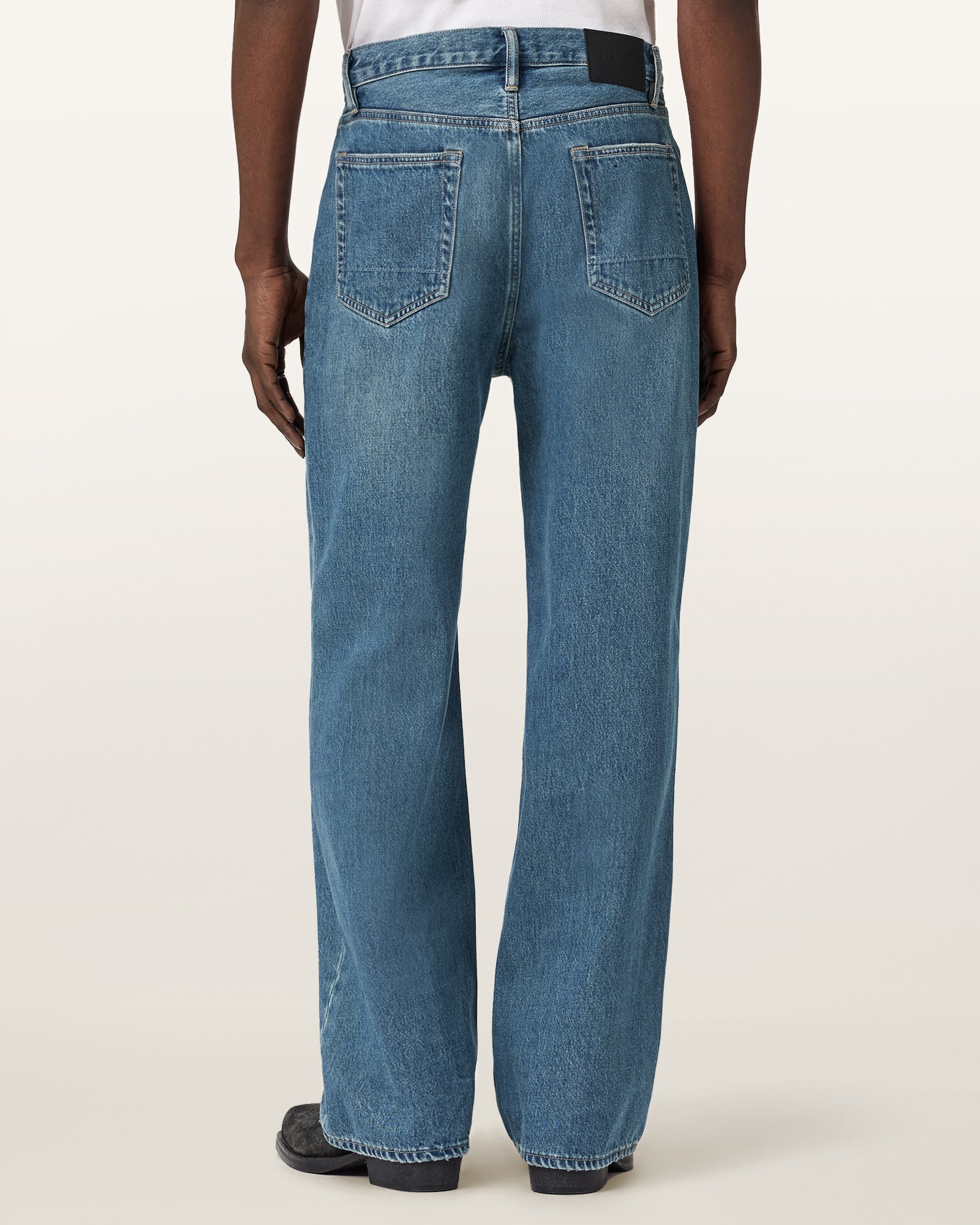 Antique White ג'ינס ארוך לגברים  Lenny -  Loose Fit ALLSAINTS