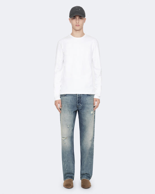 White Smoke טי שירט קצרה לגברים Harris ALLSAINTS