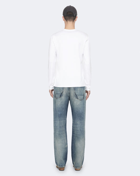White Smoke טי שירט קצרה לגברים Harris ALLSAINTS