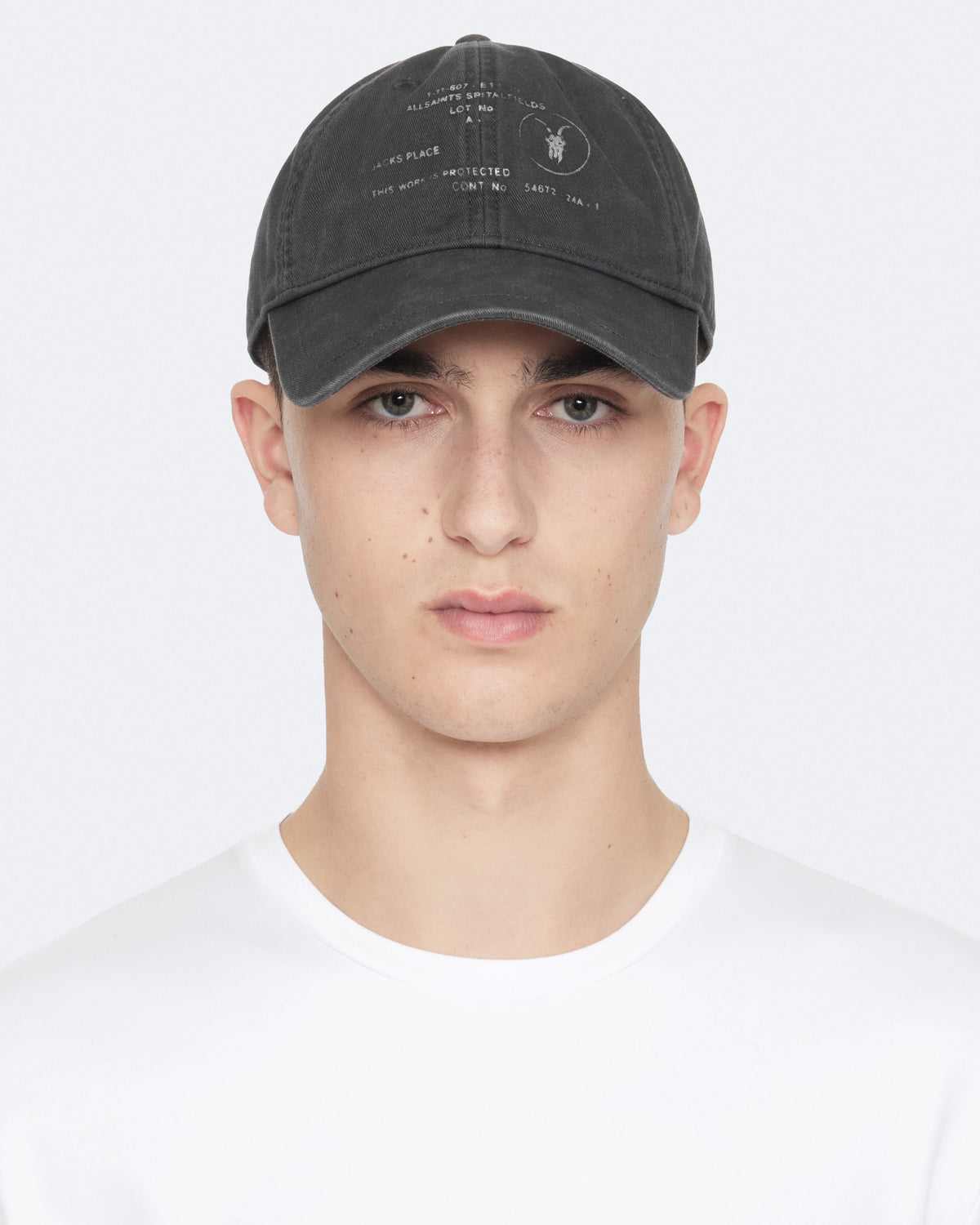 Dark Slate Gray טי שירט קצרה לגברים Harris ALLSAINTS