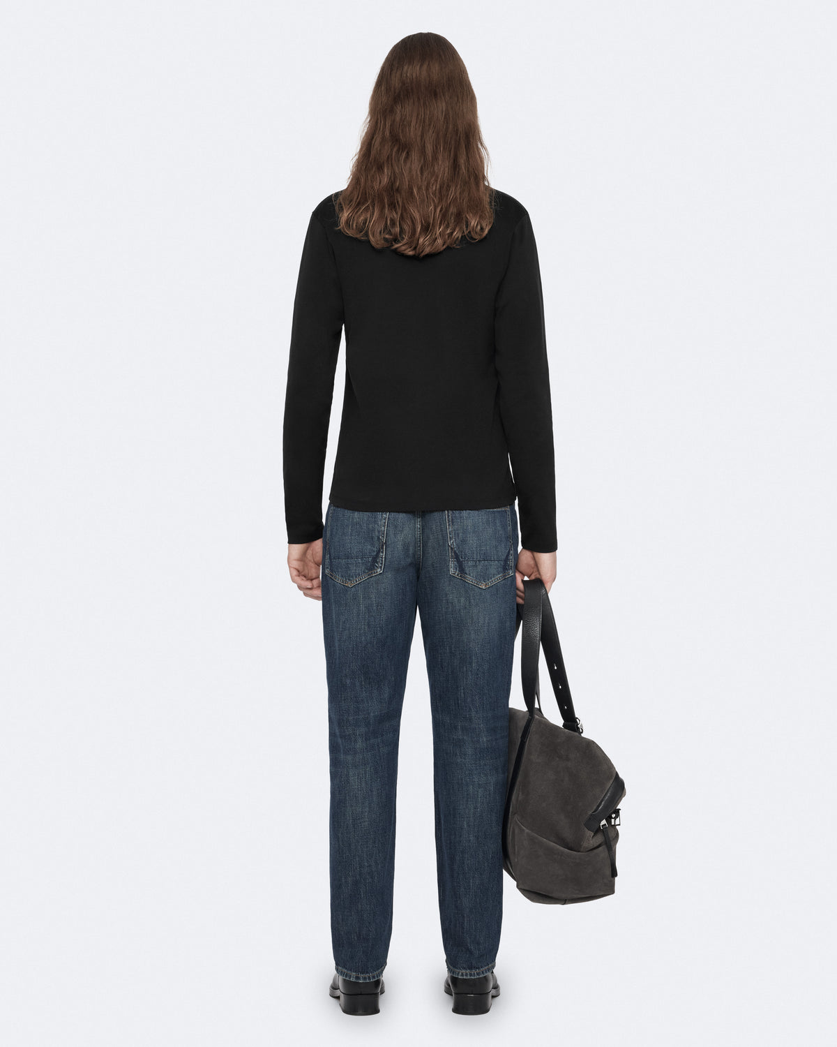 Black טי שירט קצרה לגברים Harris ALLSAINTS
