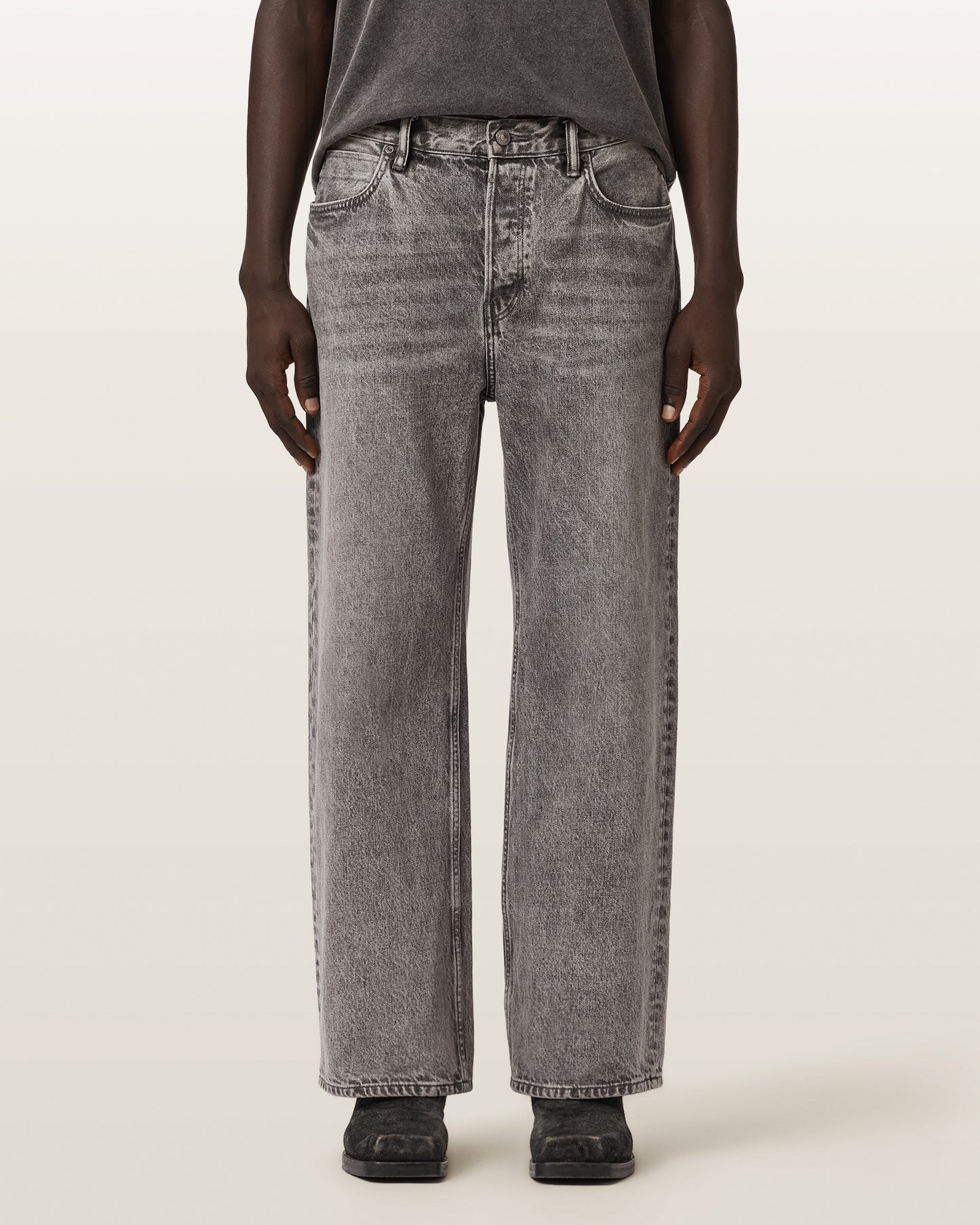 Antique White ג׳ינס ארוך לגברים Lenny Jean – Wide Fit ALLSAINTS