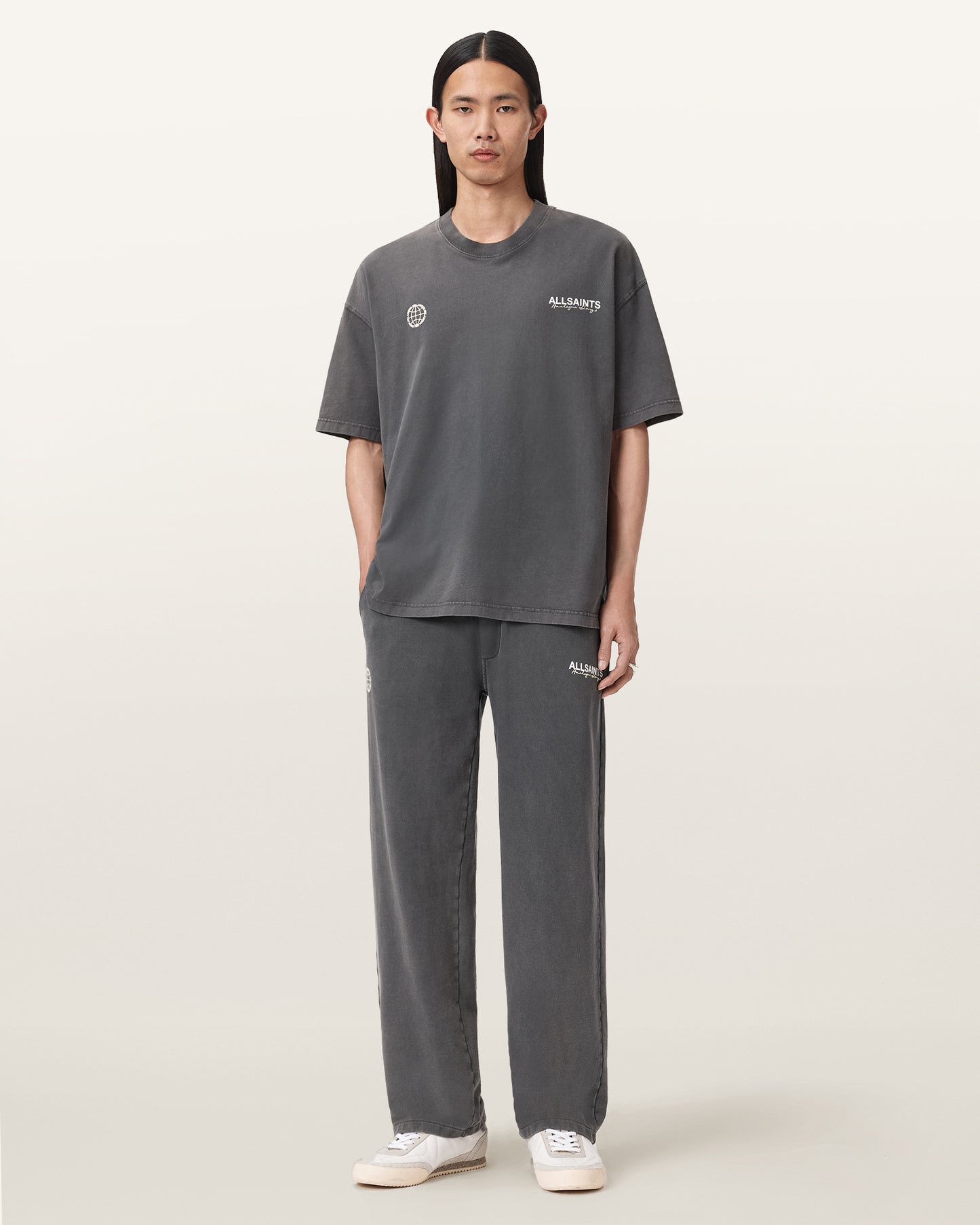 Antique White מכנסי טרנינג לגברים Emblem Sweatpant ALLSAINTS