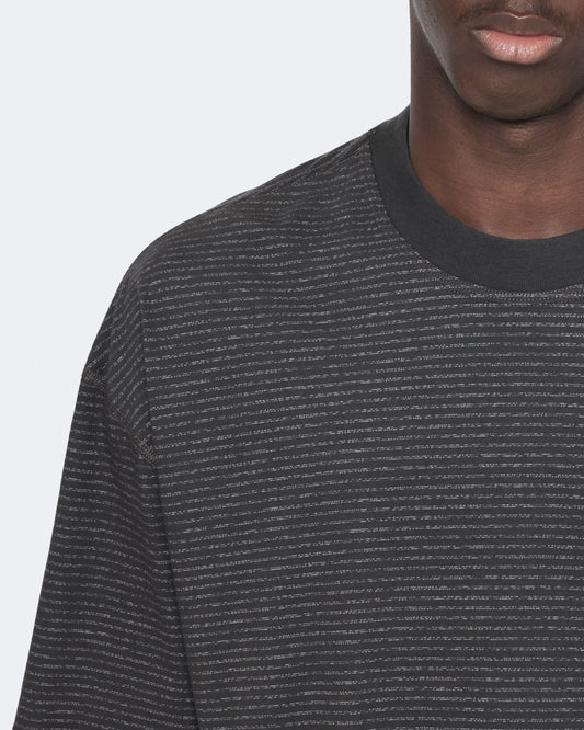 Dark Slate Gray טי שירט קצרה פסים לגברים Axel ALLSAINTS