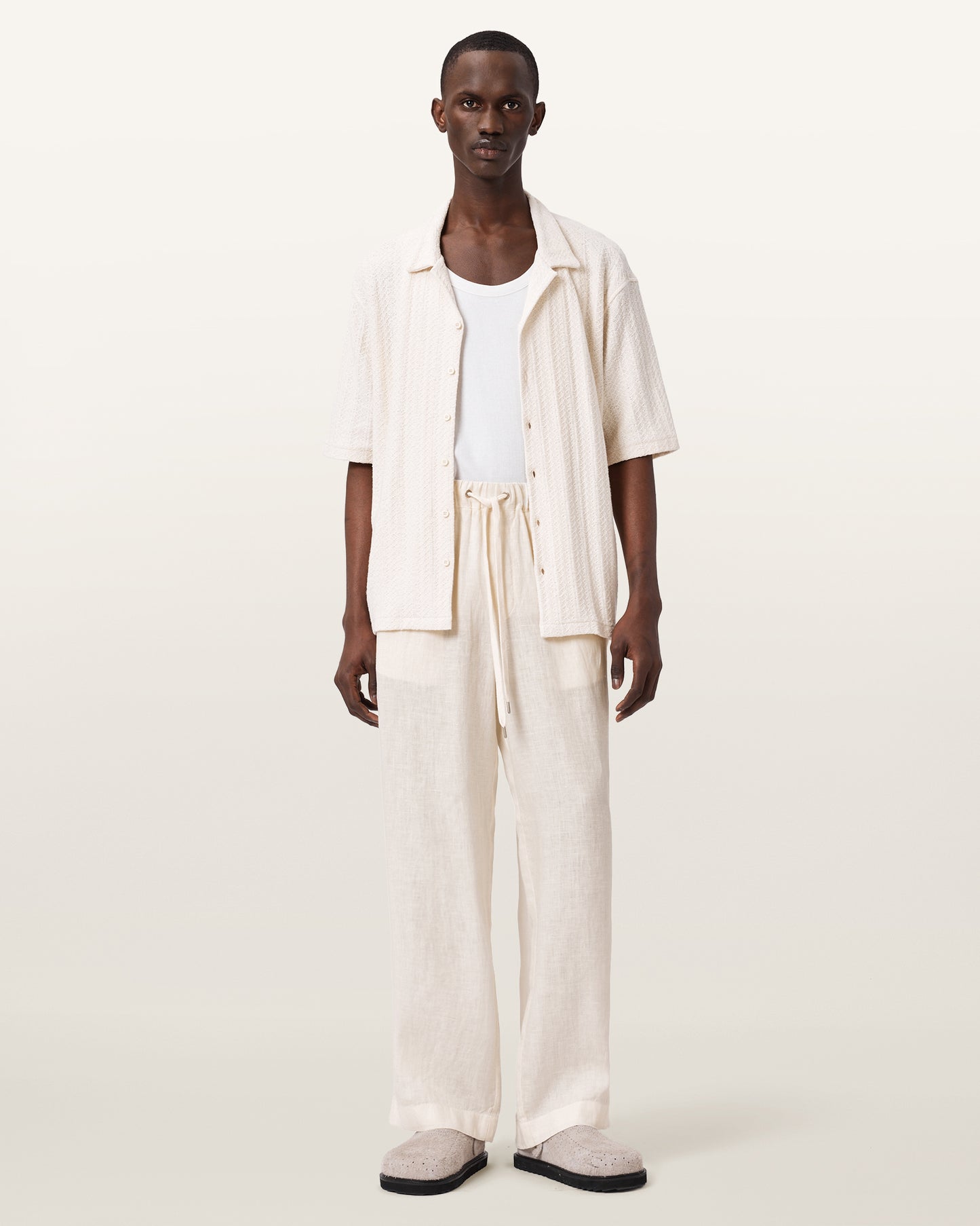 Light Gray מכנסיים ארוכים לגברים Sharp Trouser ALLSAINTS