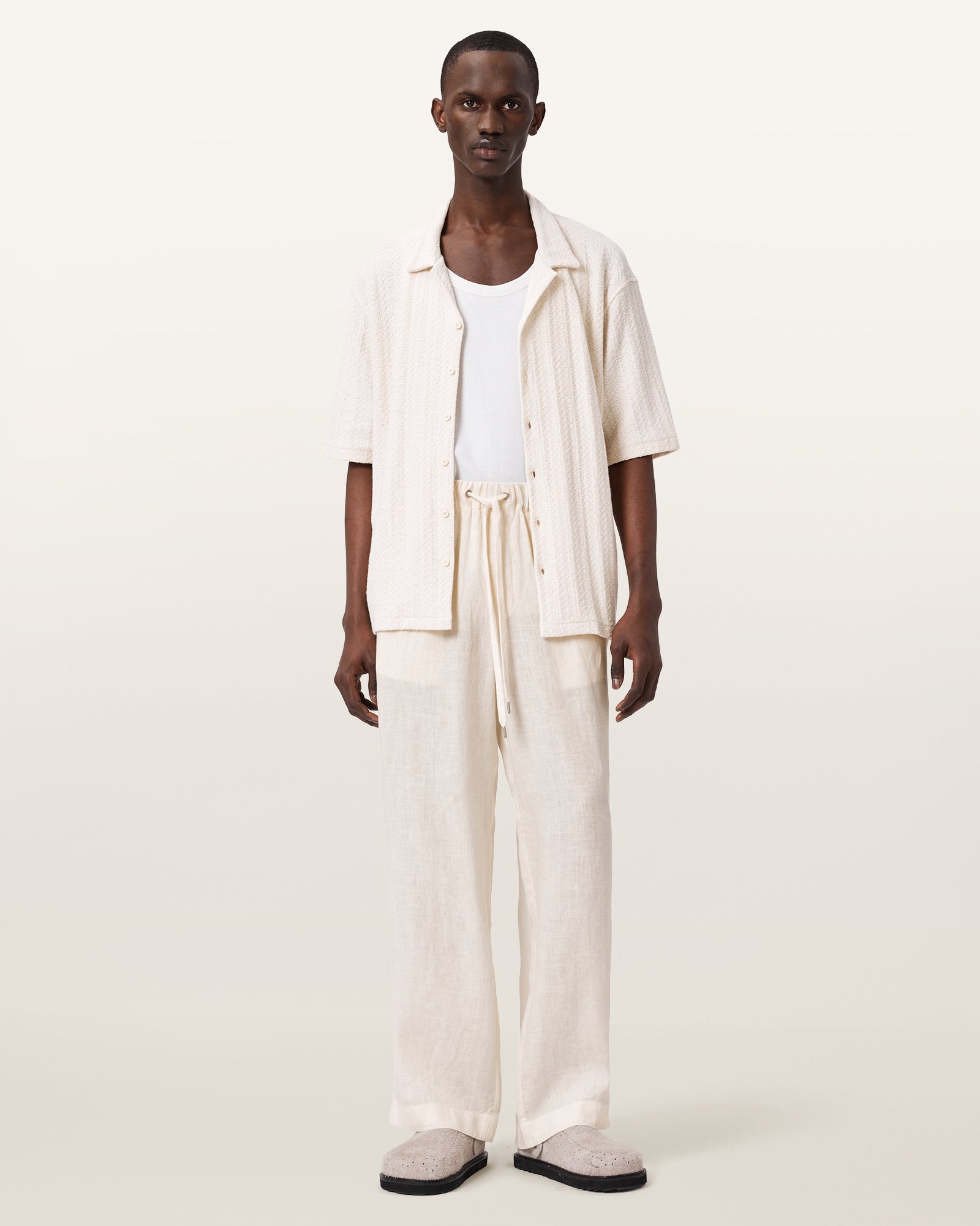 Light Gray מכנסיים ארוכים לגברים Sharp Trouser ALLSAINTS