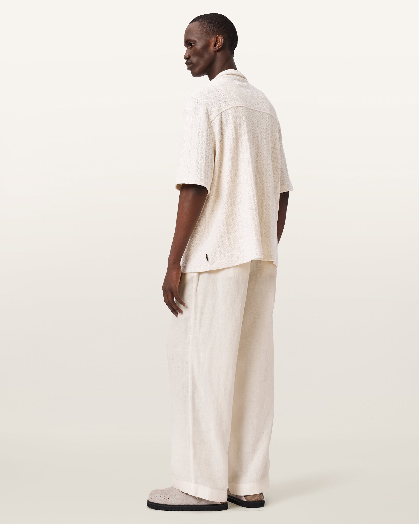 Light Gray מכנסיים ארוכים לגברים Sharp Trouser ALLSAINTS