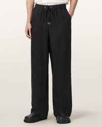 Black מכנסיים ארוכים לגברים Sharp Trouser ALLSAINTS