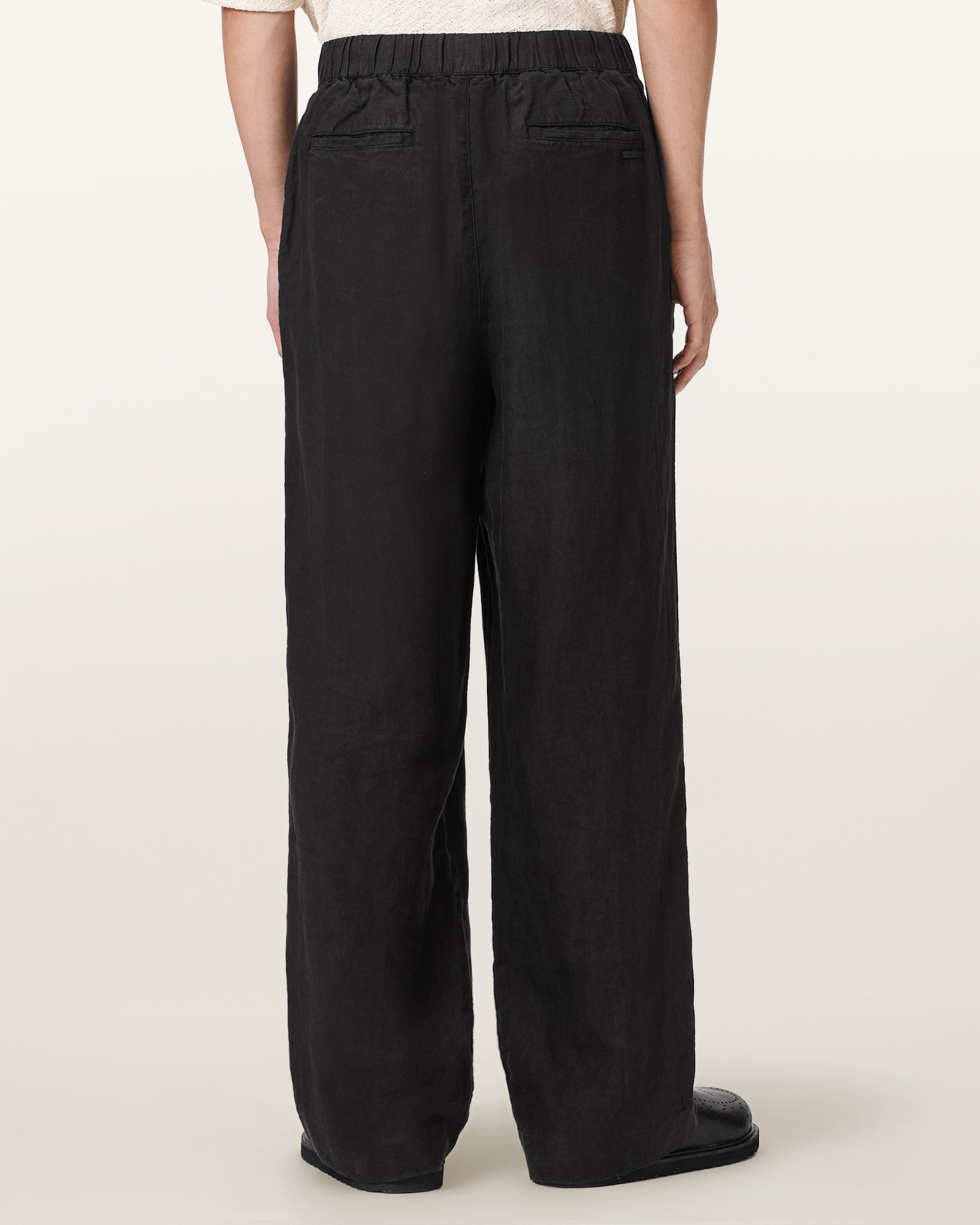 Black מכנסיים ארוכים לגברים Sharp Trouser ALLSAINTS