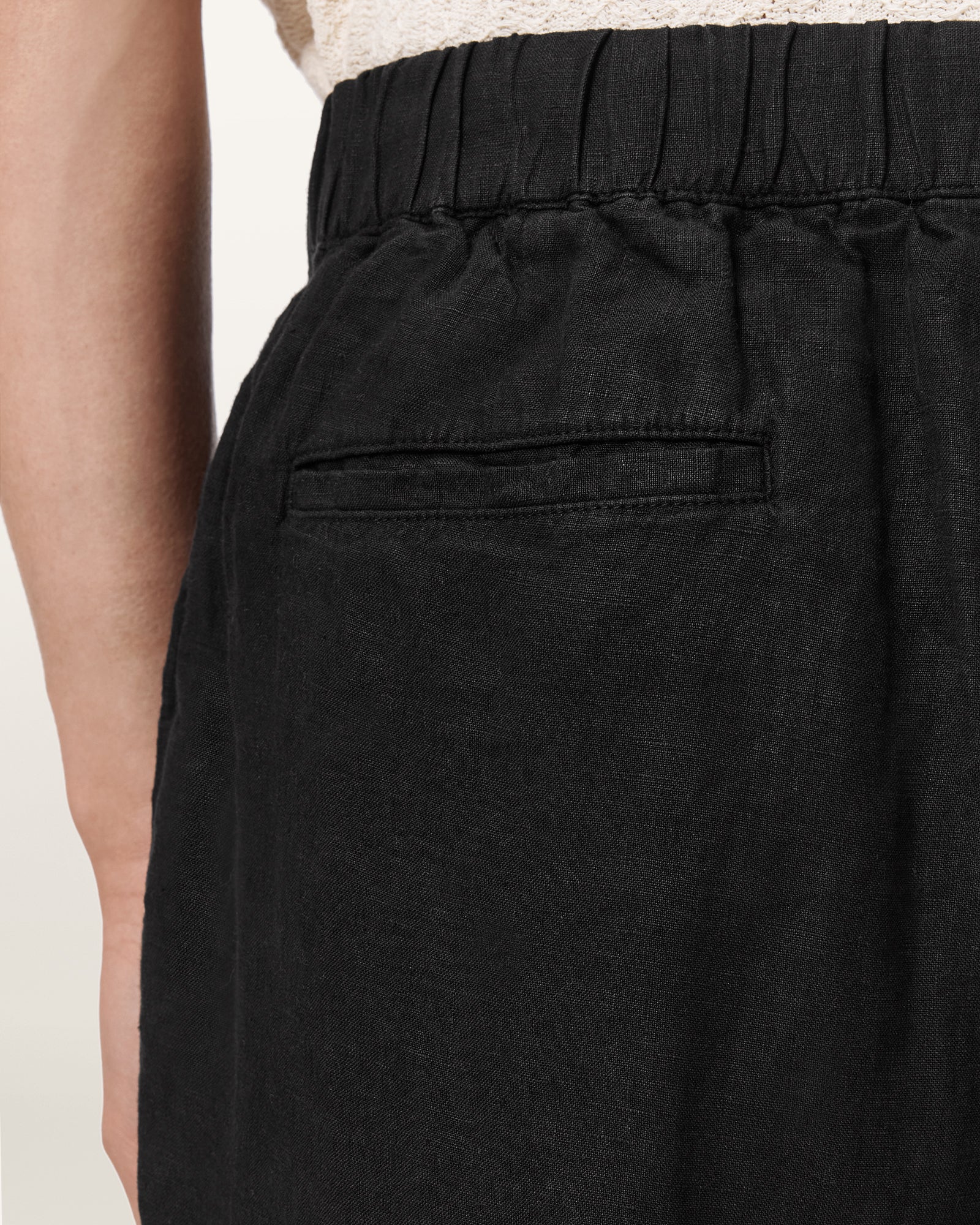 Black מכנסיים ארוכים לגברים Sharp Trouser ALLSAINTS