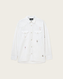 Lavender חולצה מכופתרת ארוכה לגברים Portman LS Shirt ALLSAINTS