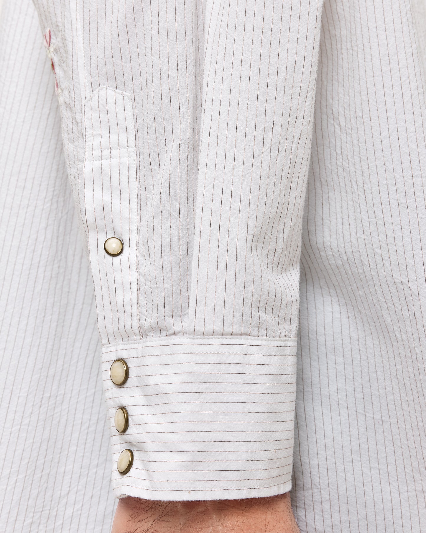 Light Gray חולצה מכופתרת ארוכה לגברים Portman LS Shirt ALLSAINTS