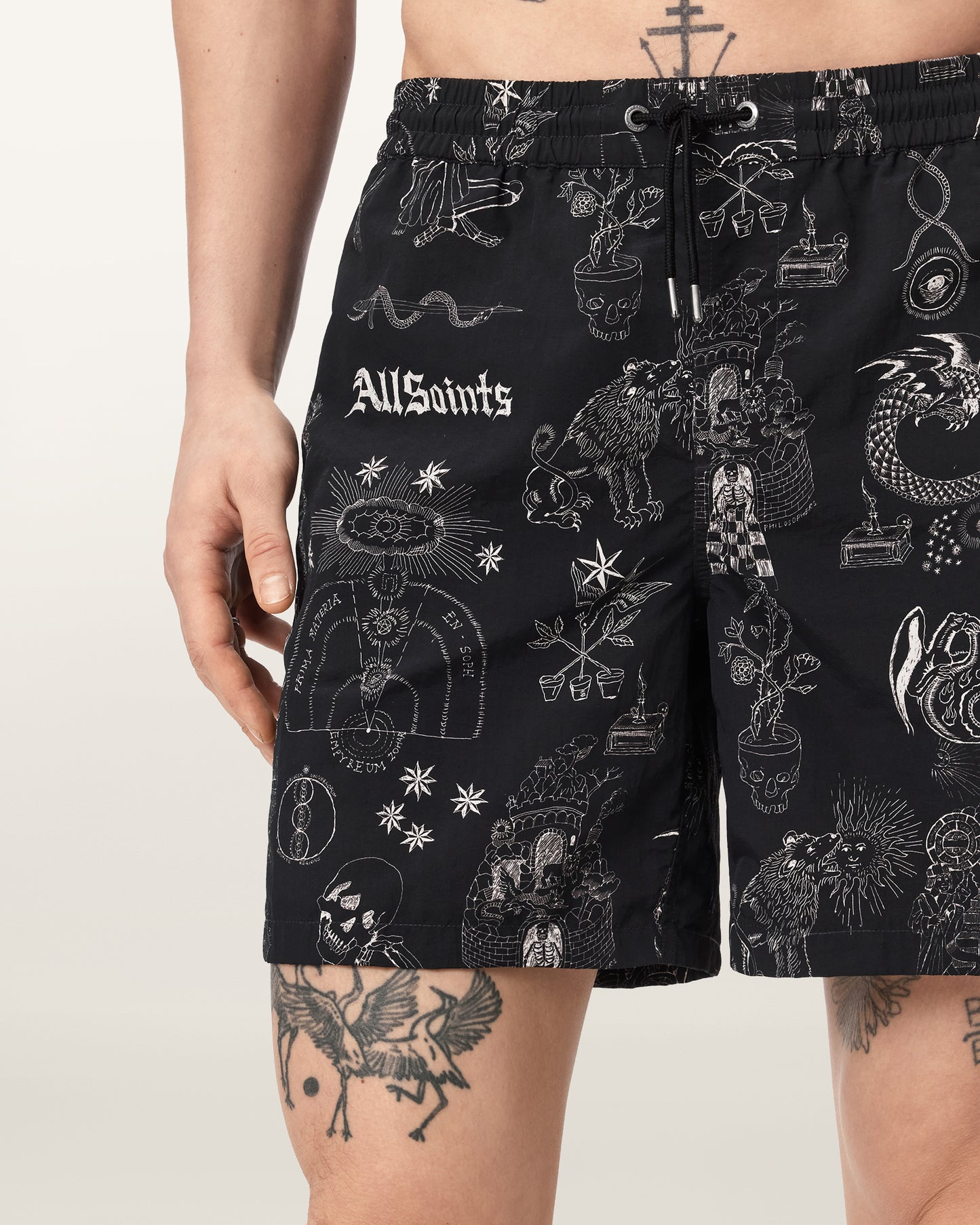 Dark Slate Gray בגד ים לגברים Terra Swimshort ALLSAINTS