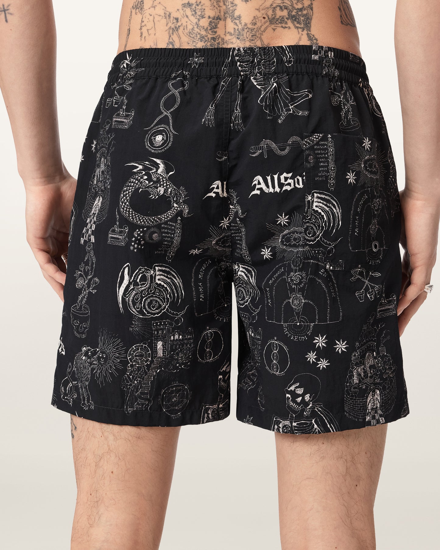 Dark Slate Gray בגד ים לגברים Terra Swimshort ALLSAINTS