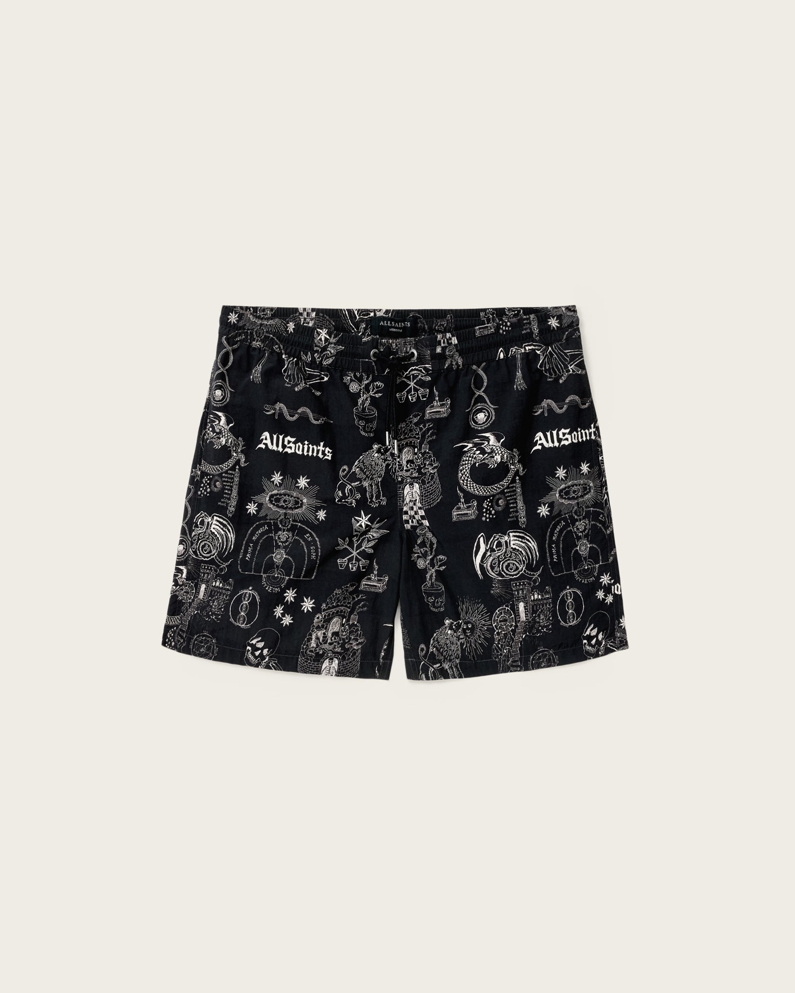 Black בגד ים לגברים Terra Swimshort ALLSAINTS