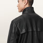 Dark Slate Gray Stenton jacket ג'קט עור לגברים ALLSAINTS
