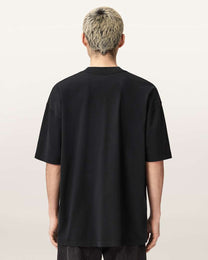 Dark Slate Gray טי שירט קצרה לגברים Mikro ALLSAINTS