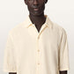 Antique White חולצת מכופתרת קצרה לגברים Cenizo ALLSAINTS