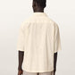Antique White חולצת מכופתרת קצרה לגברים Cenizo ALLSAINTS