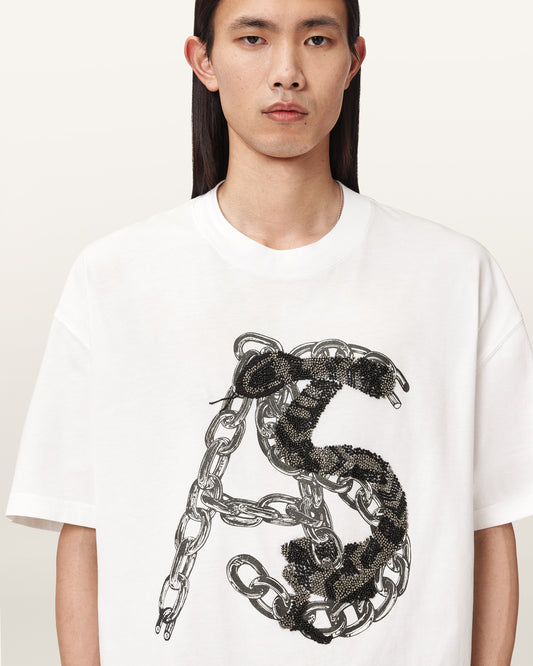 טי שירט קצרה לגברים Scale SS Crew