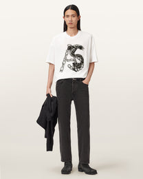 Seashell טי שירט קצרה לגברים Scale SS Crew ALLSAINTS
