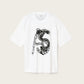 White Smoke טי שירט קצרה לגברים Scale SS Crew ALLSAINTS