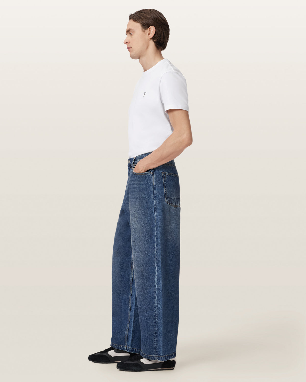 Light Gray Orbit ג'ינס ארוך לגברים ALLSAINTS