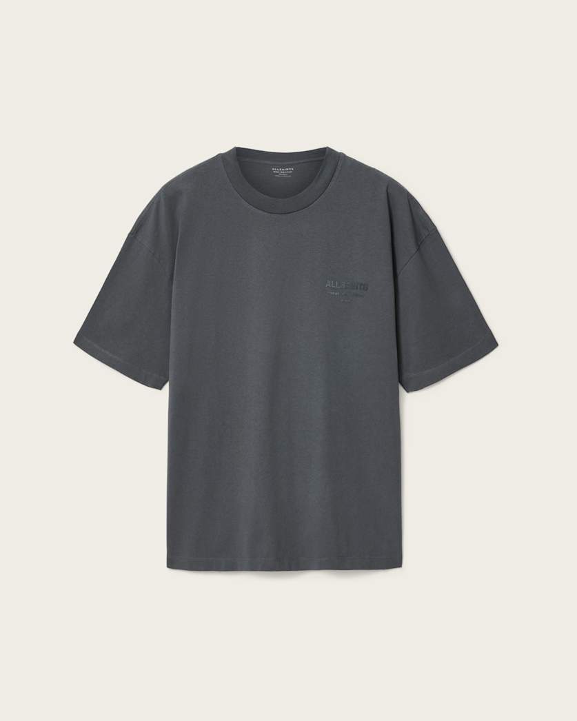 Dark Slate Gray טי שירט קצרה לגברים Xander ALLSAINTS