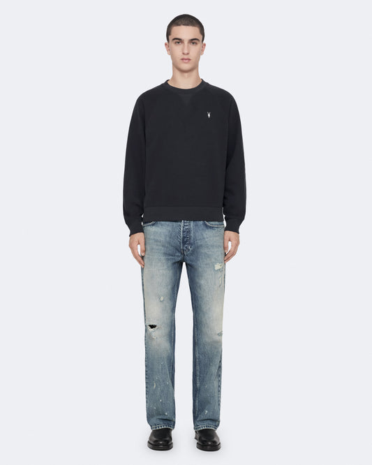 Dark Slate Gray Harlow crew סוודר לגברים ALLSAINTS