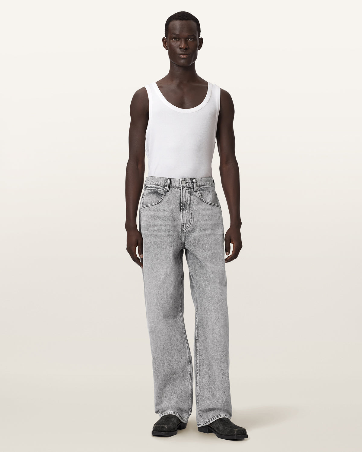 Seashell ג'ינס ארוך לגברים Rivet - Relaxed Fit ALLSAINTS