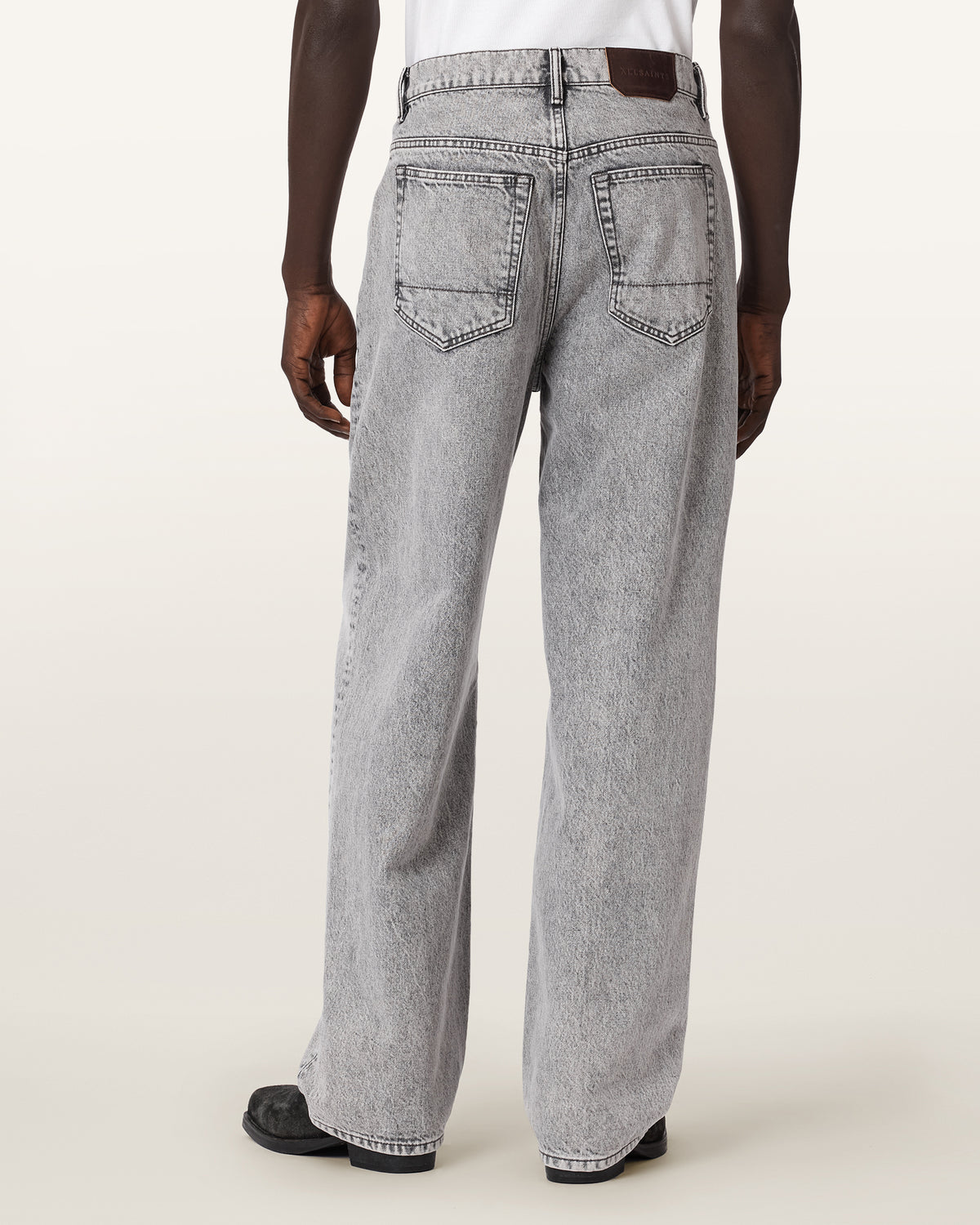 Antique White ג'ינס ארוך לגברים Rivet - Relaxed Fit ALLSAINTS