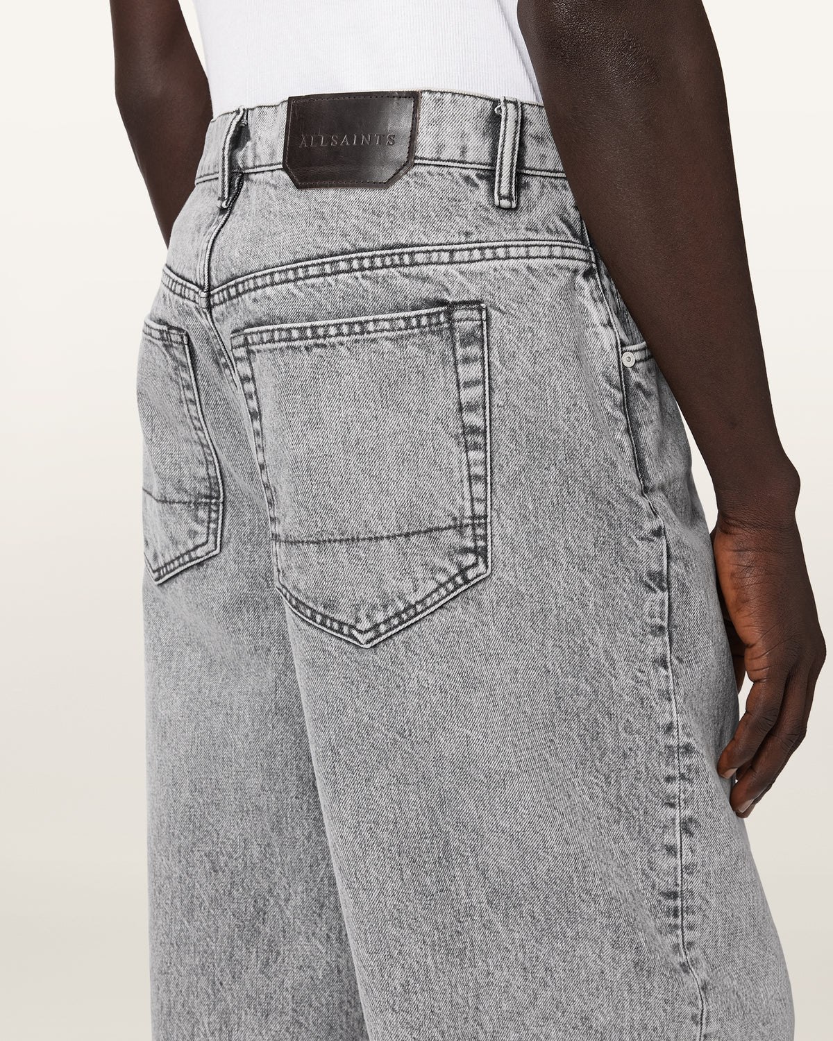 Dark Gray ג'ינס ארוך לגברים Rivet - Relaxed Fit ALLSAINTS