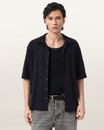 Seashell חולצה מכופתרת קצרה לגברים Trace ALLSAINTS