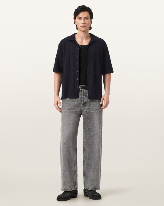 Seashell חולצה מכופתרת קצרה לגברים Trace ALLSAINTS