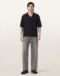 Seashell חולצה מכופתרת קצרה לגברים Trace ALLSAINTS