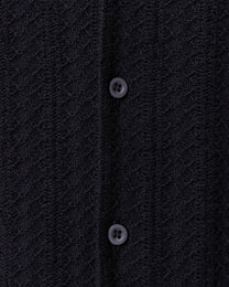 Black חולצה מכופתרת קצרה לגברים Trace ALLSAINTS