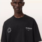 Black טי שירט קצרה לגברים Kindred ALLSAINTS