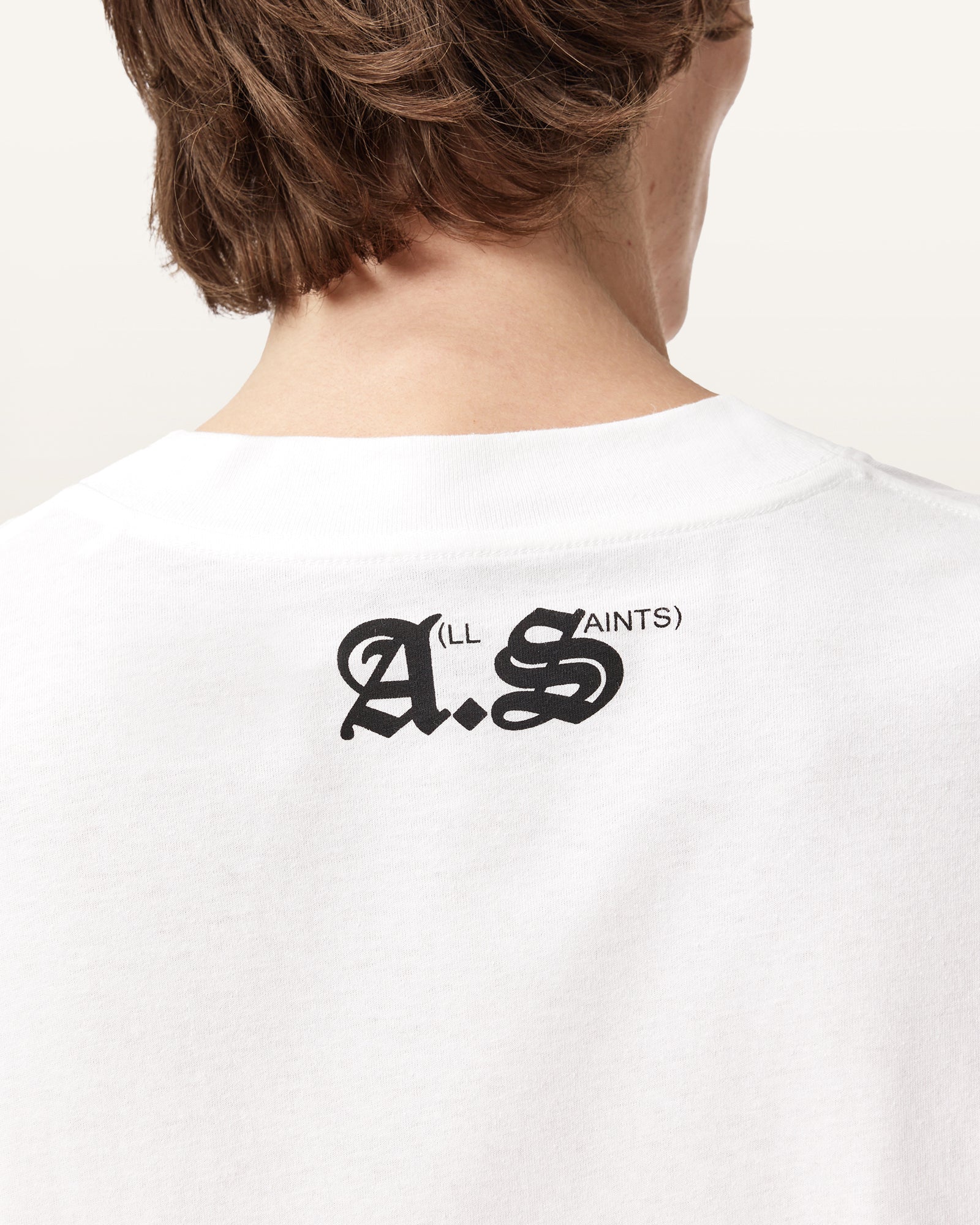 Lavender טי שירט קצרה לגברים Washed Tee ALLSAINTS