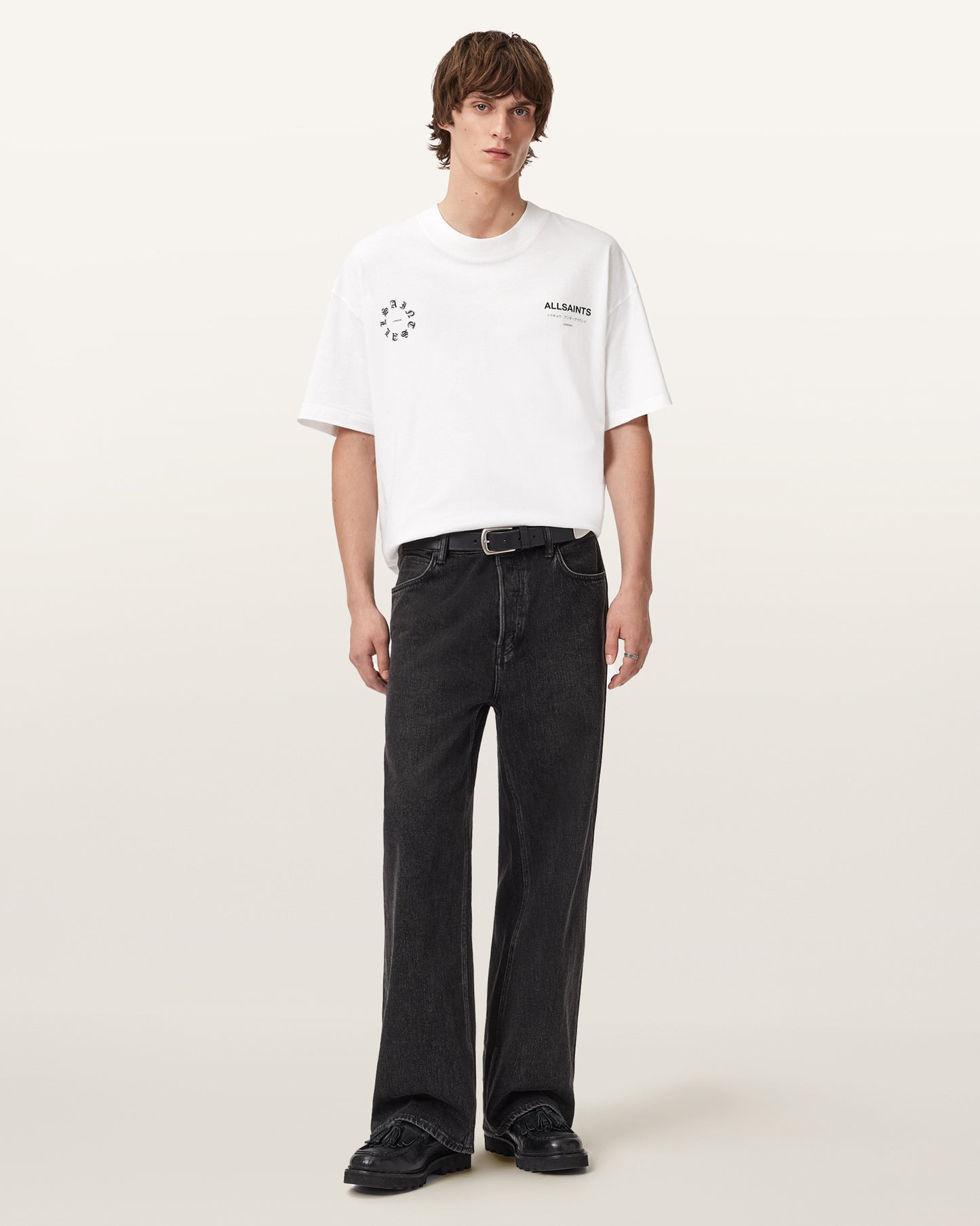 Seashell טי שירט קצרה לגברים Washed Tee ALLSAINTS