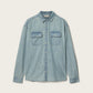 Dark Gray חולצה מכופתרת ארוכה לגברים Gribbs LS Shirt ALLSAINTS